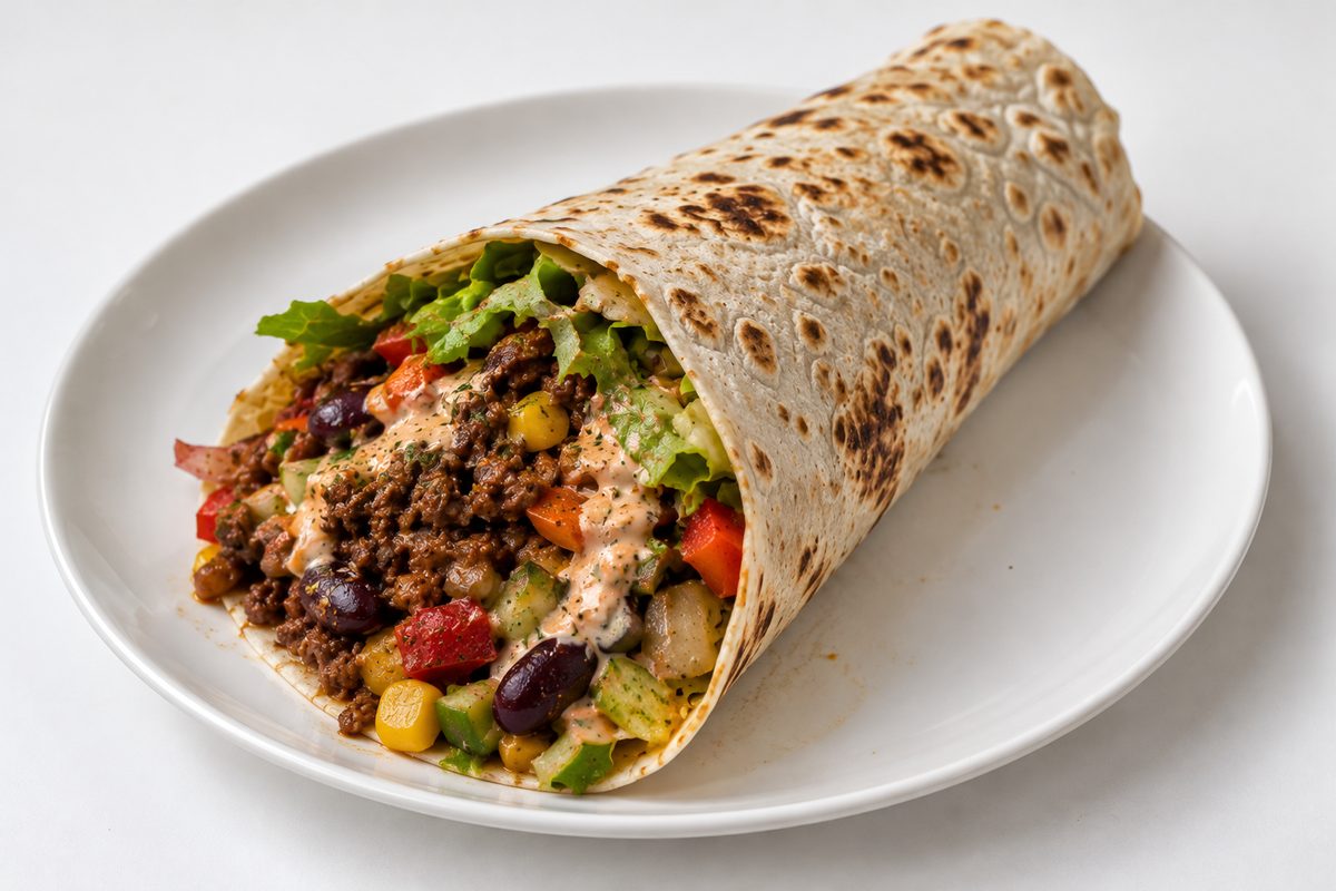 Spicy Beef Wrap